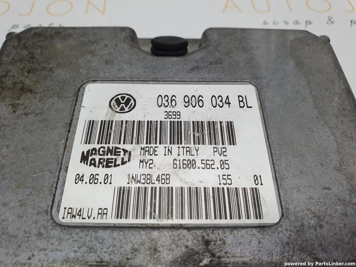 Calculator ECU motor SKODA FABIA (6Y2) [ 1999 - 2008 ] 16V (AUB, BBZ) 74KW|100HP Magneti Marelli 61600.562.02 OEM 036906034BL / 036 906 034 BL