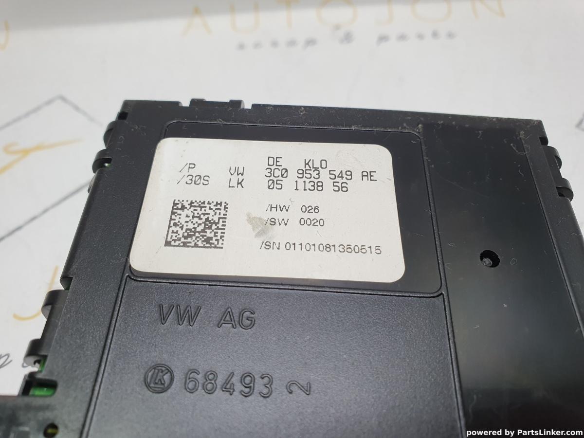 Calculator spira volan VOLKSWAGEN PASSAT Variant 3C5 2005 - 20112.0 TDI 16V BKP, CBAB 3C0953549AE / 3C0 953 549 AE