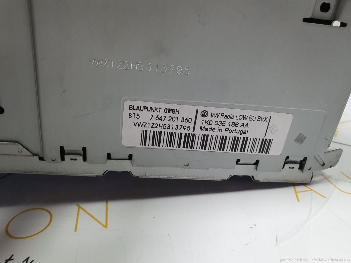 CD player auto VOLKSWAGEN PASSAT Variant (3C5) [ 2005 - 2011 ] TDI 16V (BKP, CBAB) 103KW|140HP OEM 1K0035186AA / 1K0 035 186 AA