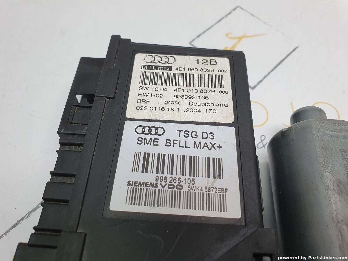 Motoras macara geam dreapta fata AUDI A8 II (4E2, 4E8) [ 2002 - 2010 ] 3.0 (ASN) 162KW|220HP 5WK45673HBF  OEM 4E1910802B