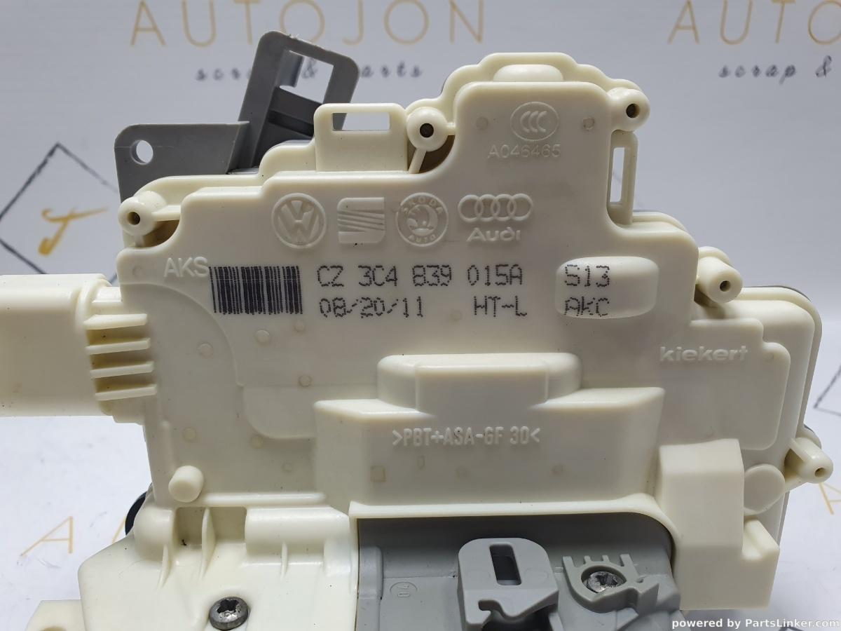 Broasca usa stanga spate VOLKSWAGEN PASSAT (362) [ 2010 - 2014 ] TDI (CFFB) 103KW|140HP OEM 3C4839015A / 3C4 839 015 A