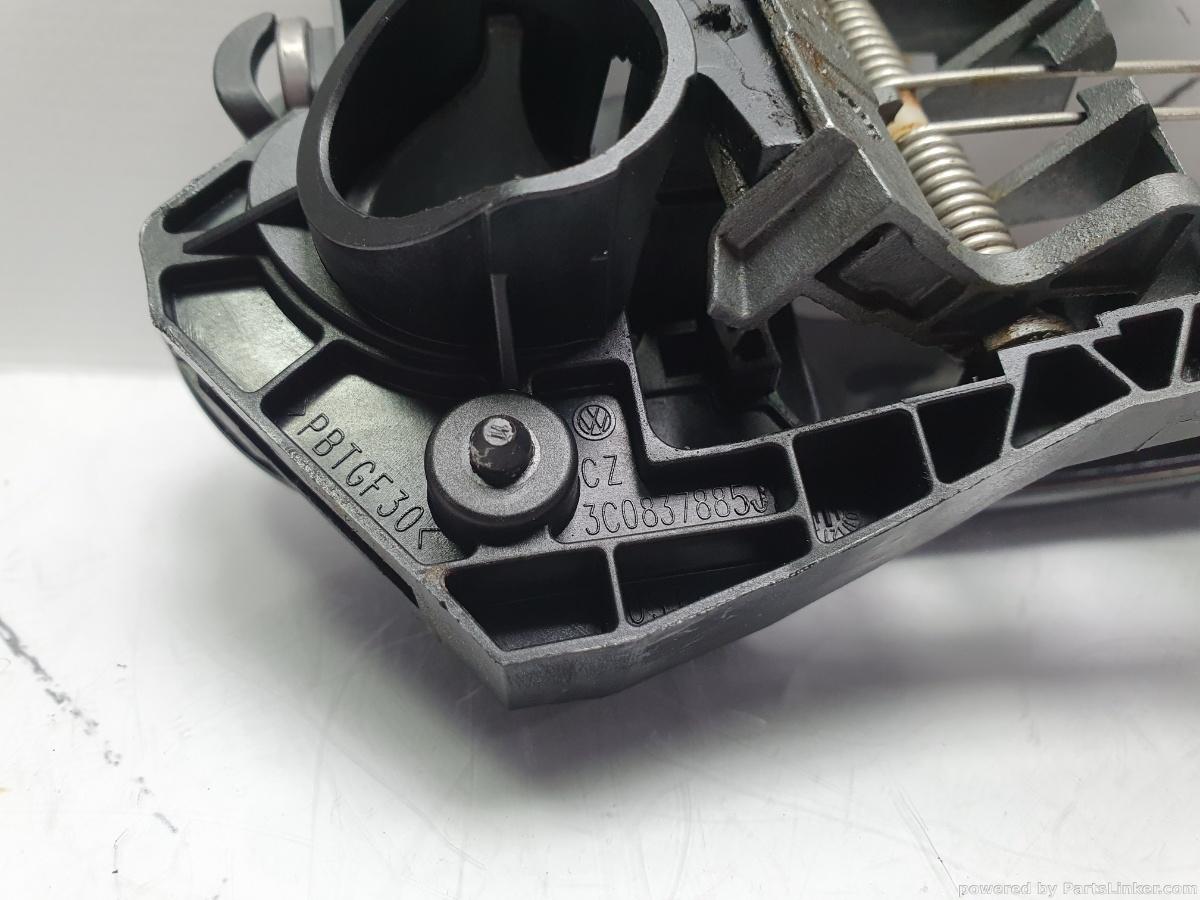 Maner cu suport usa stanga spate VOLKSWAGEN PASSAT (362) [ 2010 - 2014 ] TDI (CFFB) 103KW|140HP OEM 3C0837885J / 3C0 837 885 J