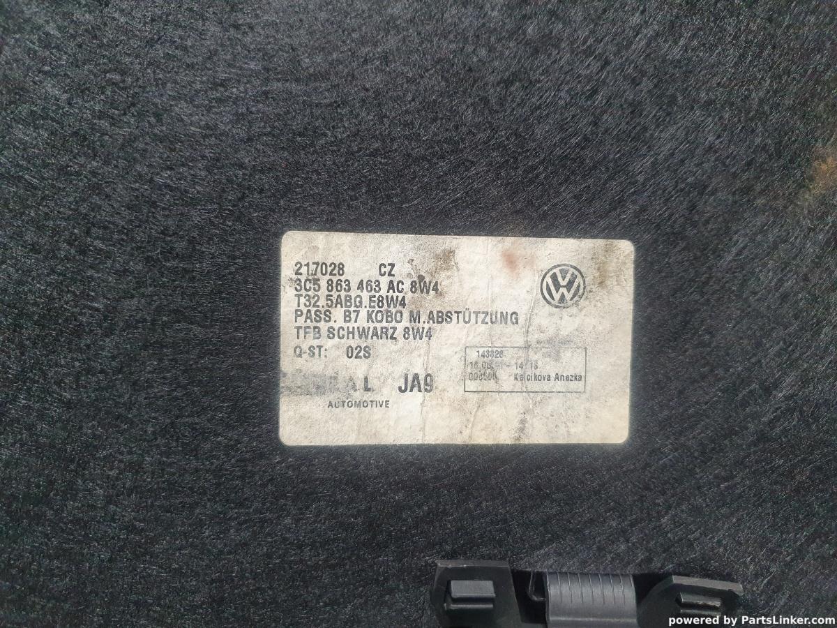 Mocheta portbagaj VOLKSWAGEN PASSAT (362) [ 2010 - 2014 ] TDI (CFFB) 103KW|140HP OEM 3C5863463AC / 3C5 863 463 AC 8W4