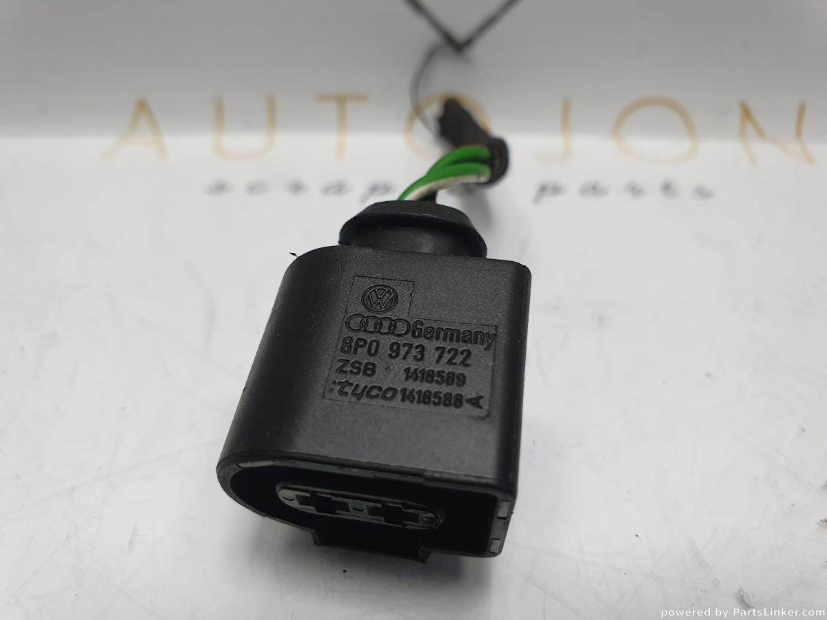 Mufa conector 2 pini VOLKSWAGEN PASSAT (362) [ 2010 - 2014 ] TDI (CFFB) 103KW|140HP OEM 8P0973722 / 8P0 973 722