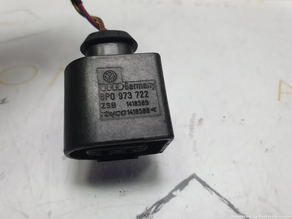 Mufa conector 2 pini VOLKSWAGEN PASSAT (362) [ 2010 - 2014 ] TDI (CFFB) 103KW|140HP OEM 8P0973722 / 8P0 973 722