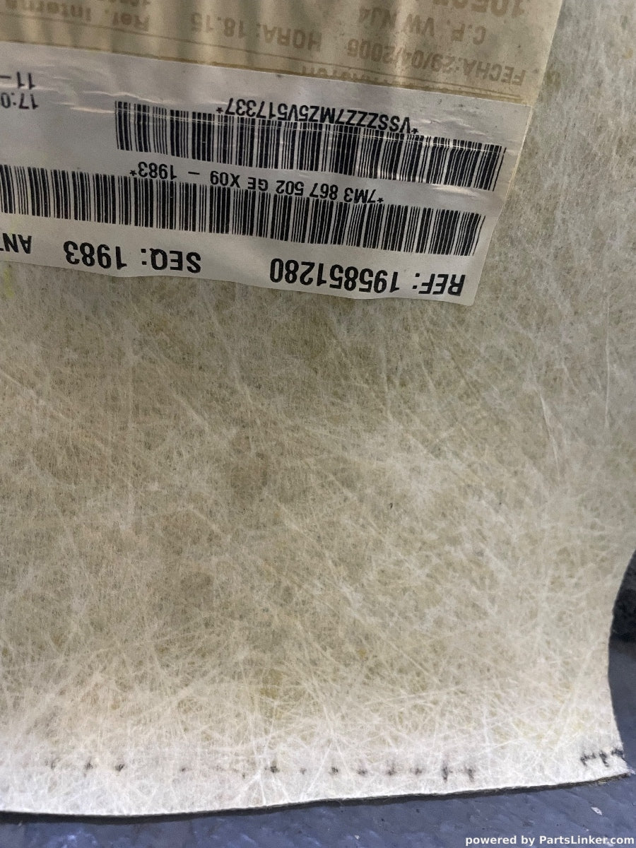 Plafon textil  SEAT ALHAMBRA (7V8, 7V9) [ 1996 - 2010 ] TDI (ASZ) 96KW|131HP OEM 7M3867502GE / 7M3 867 502 GE X09