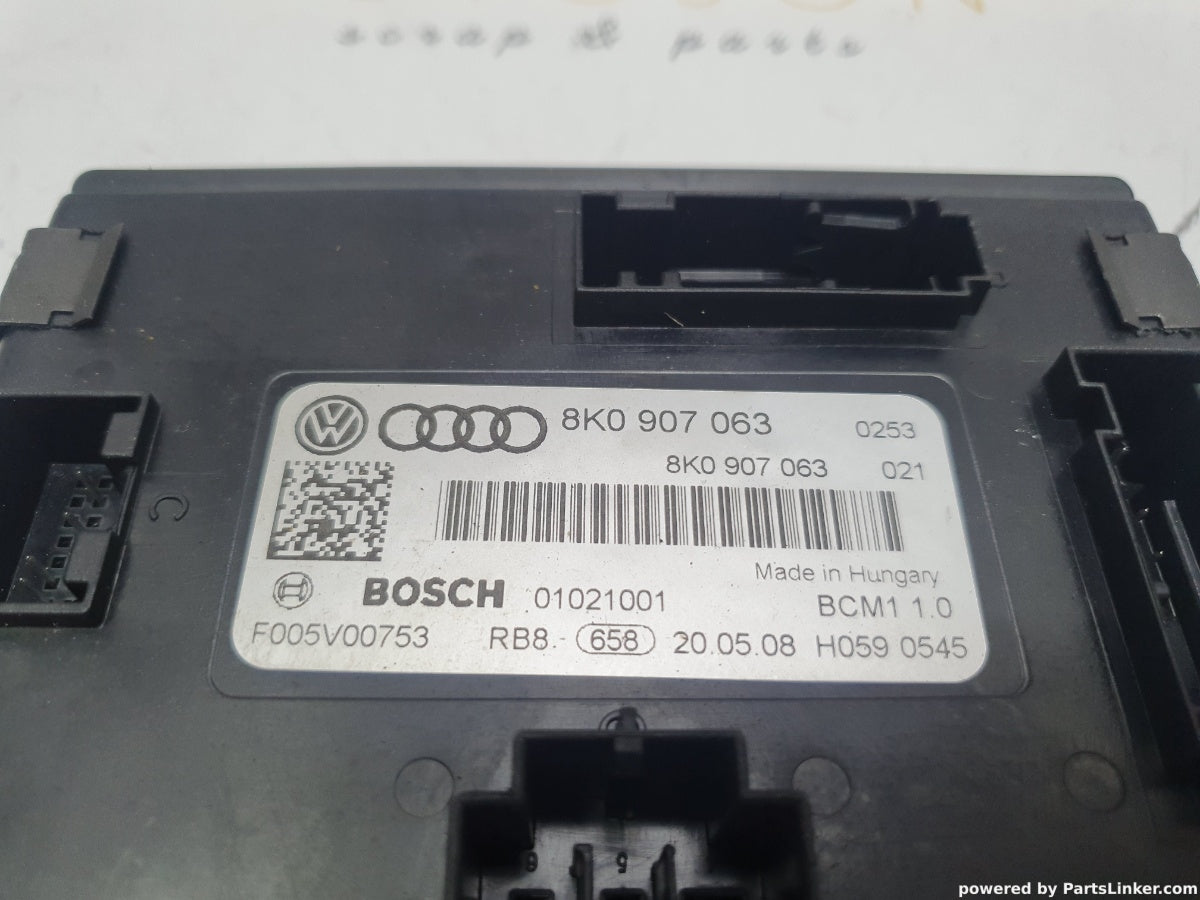 Modul BCM AUDI A4 IV Avant (8K5, B8) [ 2007 - 2015 ] TDI (CAGA, CJCA, CMEA, CMFA) 105KW|143HP OEM 8K0907063 / 8K0 907 063