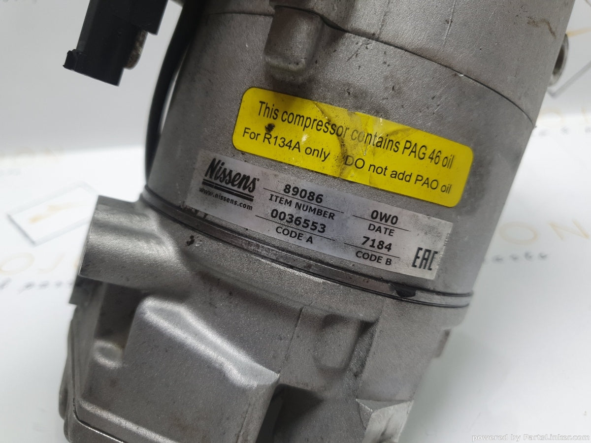 Compresor AC BMW 3 V (E90) [ 2004 - 2012 ] 320 i (N46 B20..) 110KW|150HP Nissens 89086 64509145351