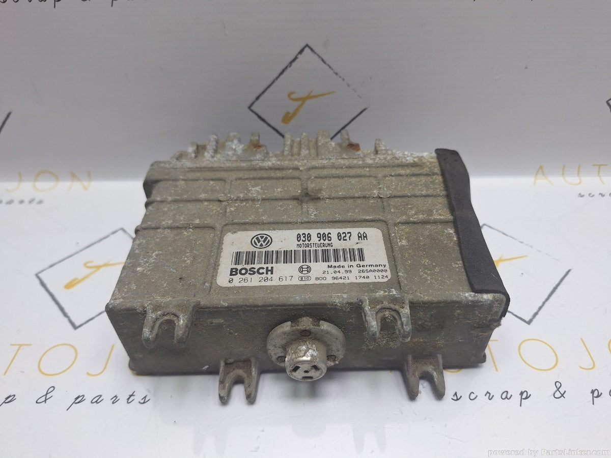 Calculator ECU VOLKSWAGEN POLO (6N1) [ 1994 - 1999 ] 60 1.4 (AEX, AKV, APQ) 44KW|60HP 0261204617 030906027AA