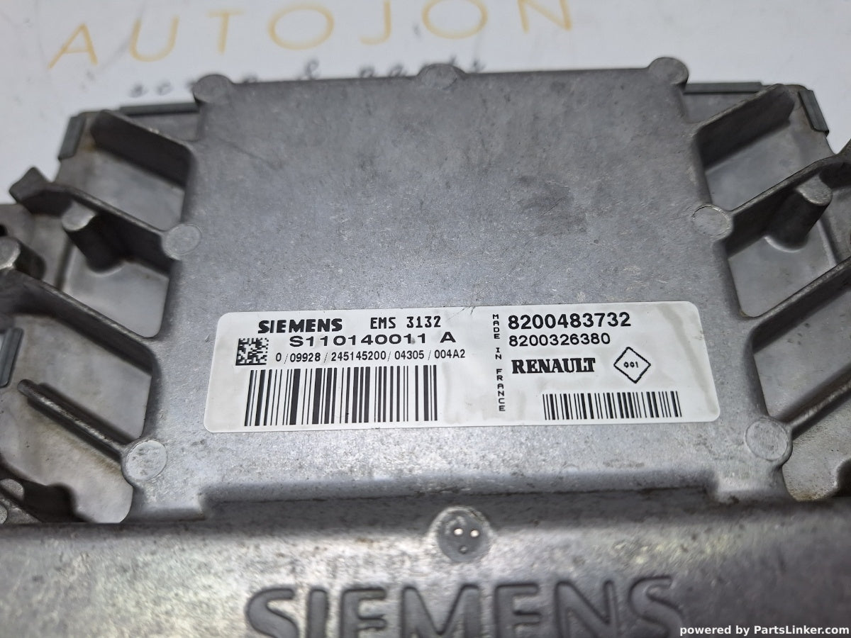 Calculator ECU DACIA LOGAN MCV (KS_) [ 2007 - NOW ] 1.6 (K7M 710) 64KW|87HP S110140011A EMS3132 8200483732