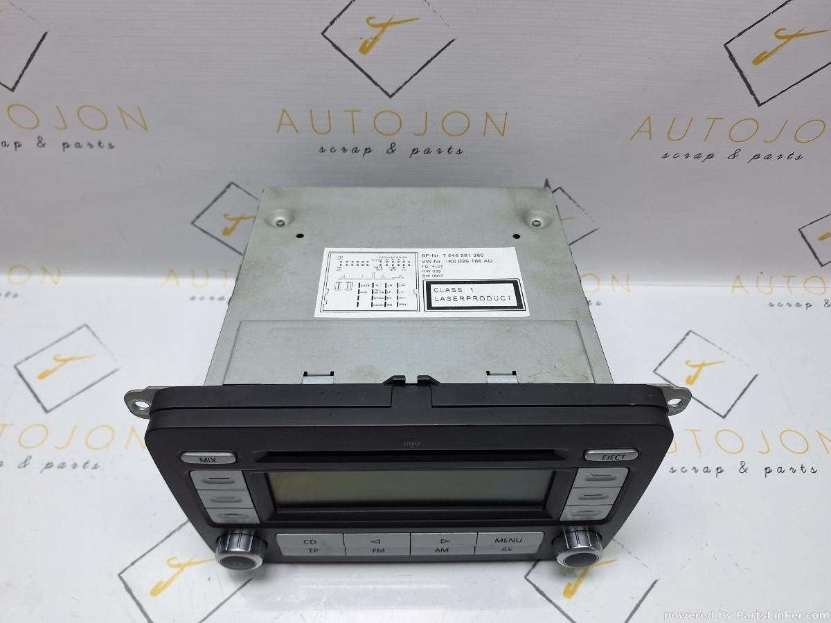 CD player RCD300 VOLKSWAGEN GOLF V Variant (1K5) [ 2007 - 2009 ]  1K0035186AD
