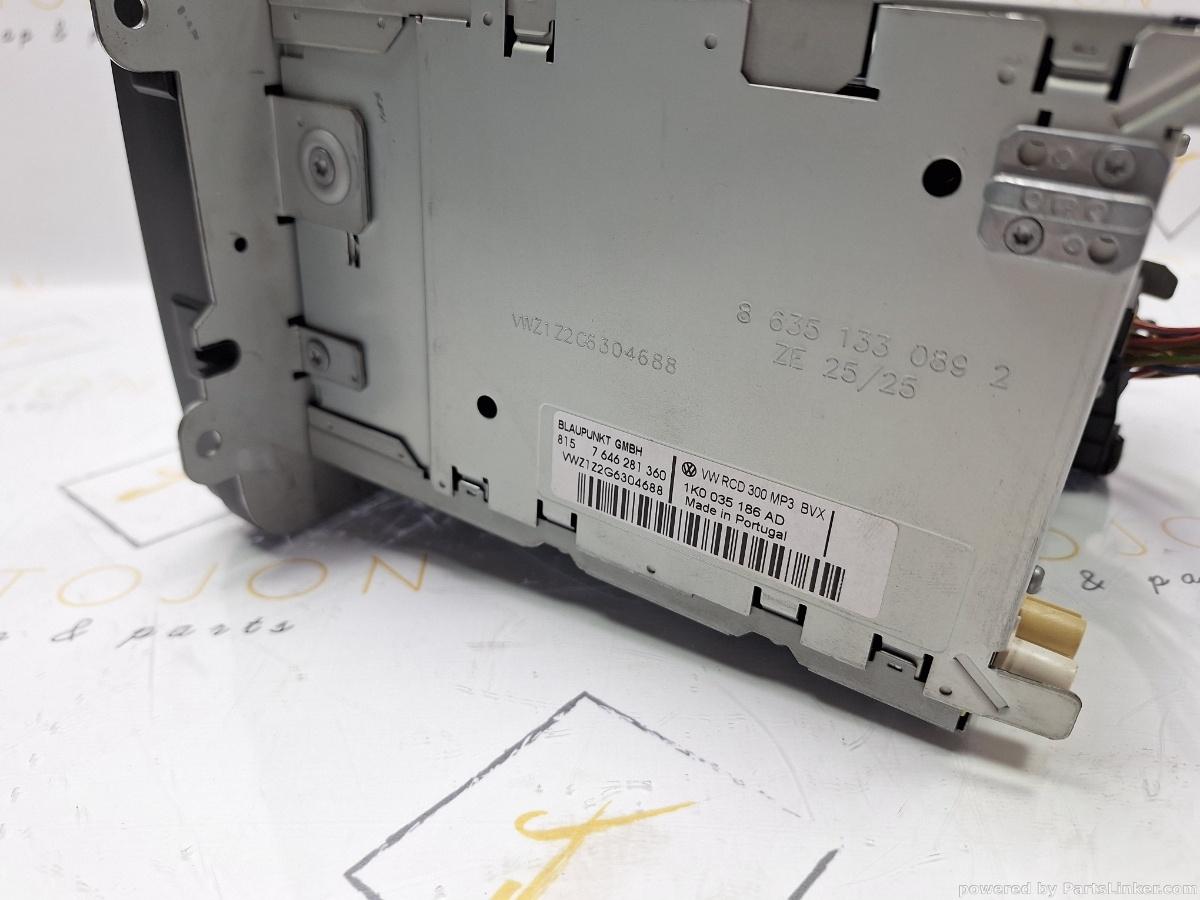 CD player RCD300 VOLKSWAGEN GOLF V Variant (1K5) [ 2007 - 2009 ]  1K0035186AD