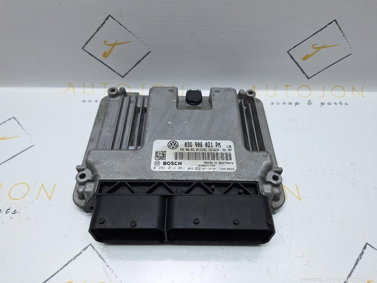 Calculator ECU VOLKSWAGEN GOLF V Variant (1K5) [ 2007 - 2009 ] TDI (BLS, BXE) 77KW|105HP BOSCH 0281014061 OEM 03G906021PM