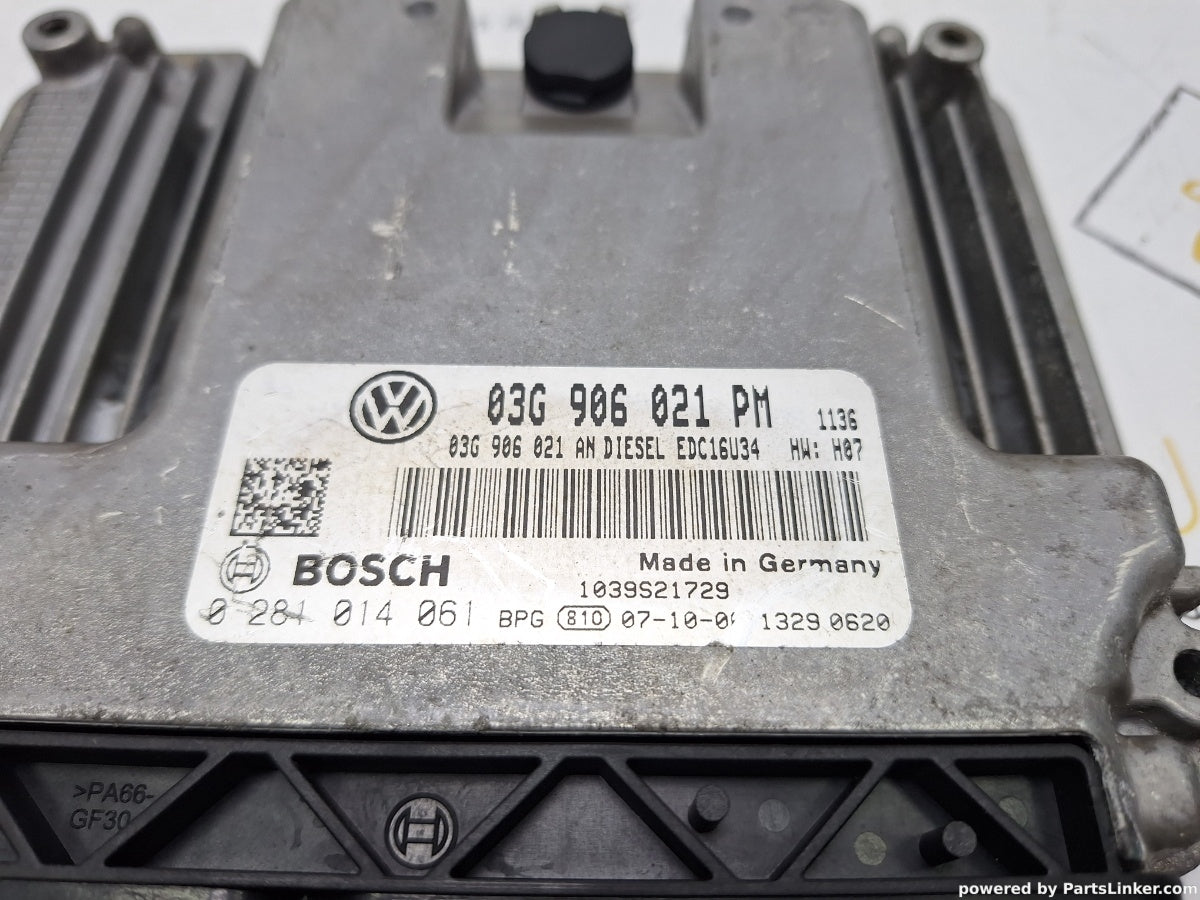 Calculator ECU VOLKSWAGEN GOLF V Variant (1K5) [ 2007 - 2009 ] TDI (BLS, BXE) 77KW|105HP BOSCH 0281014061 03G906021PM