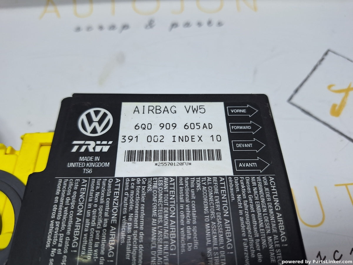 Calculator airbag SEAT IBIZA IV (6L1) [ 2002 - 2009 ] 1.2 (BBM) 44KW|60HP 6Q0909605AD