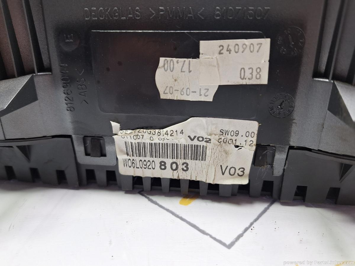 Ceasuri bord SEAT IBIZA IV (6L1) [ 2002 - 2009 ] 1.2 (BBM) 44KW|60HP OEM 6L0920803