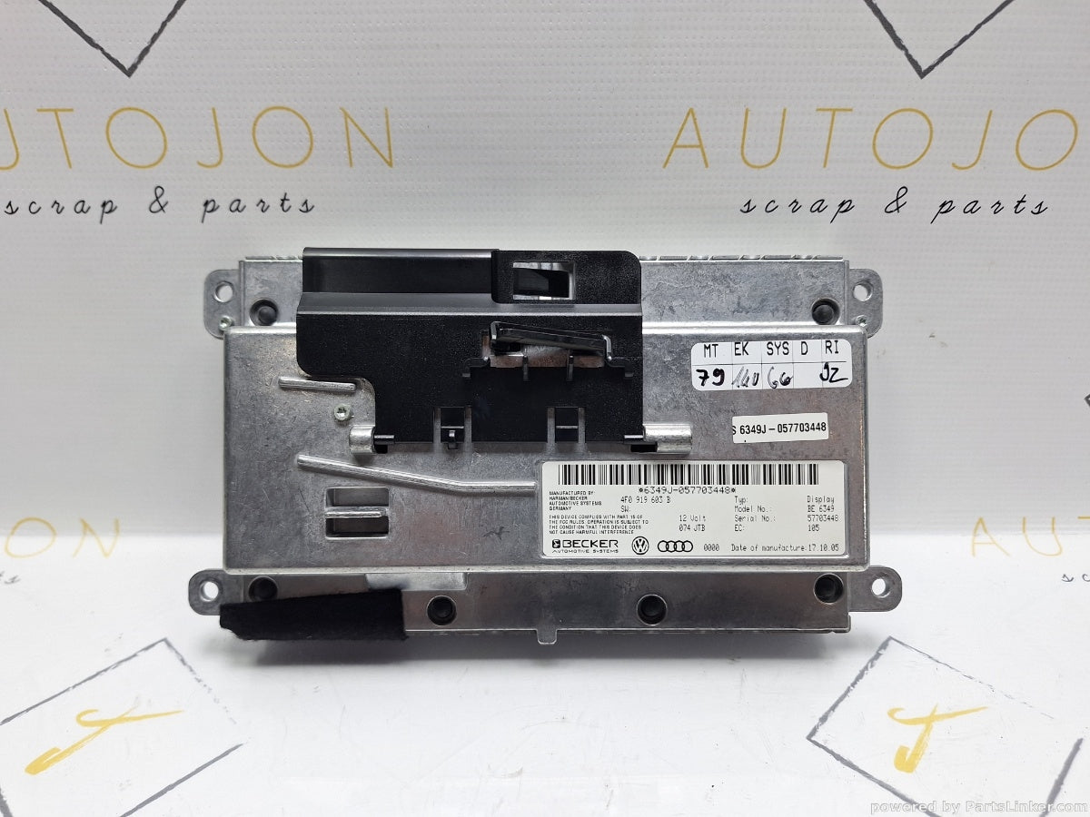 Display AUDI A6 III Avant (4F5, C6) [ 2005 - 2011 ] TDI (BLB, BRE) 103KW|140HP 4F0919603B