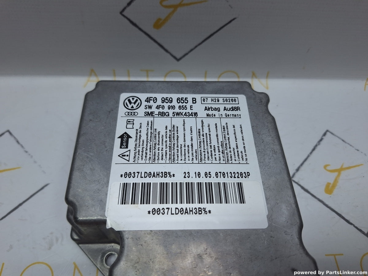 Calculator airbag AUDI A6 III Avant (4F5, C6) [ 2005 - 2011 ] TDI (BLB, BRE) 103KW|140HP 4F0959655B