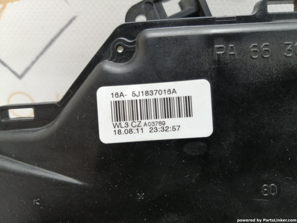 Broasca usa dreapta fata SKODA ROOMSTER (5J) [ 2006 - 2015 ] TDI (CAYC) 77KW|105HP 5J1837016A