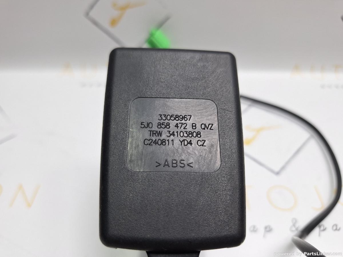 Teaca centura scaun dreapta fata SKODA ROOMSTER (5J) [ 2006 - 2015 ] TDI (CAYC) 77KW|105HP OEM 5J0858472B