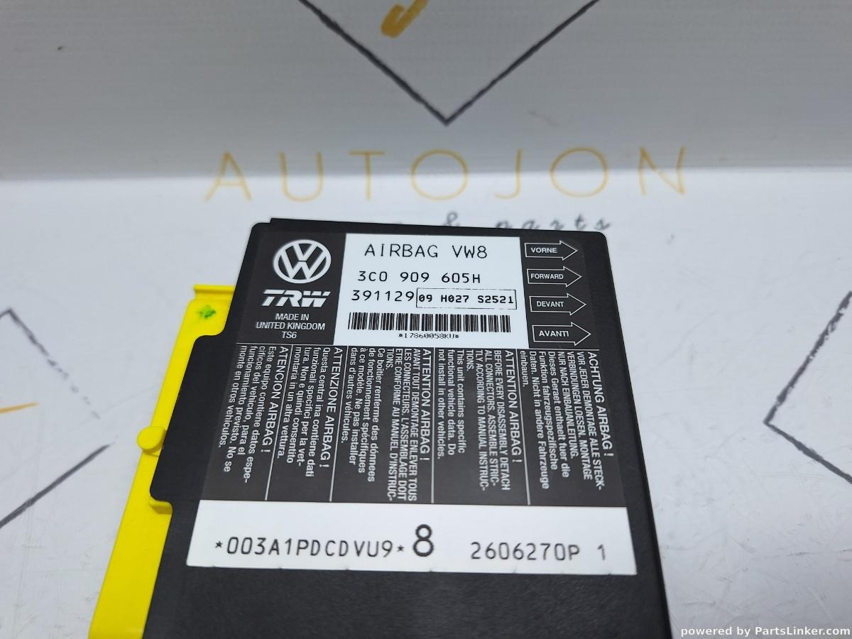 Calculator airbag SEAT LEON II (1P1) [ 2005 - 2013 ] TDI (BKC, BLS, BXE) 77KW|105HP OEM 3C0909605H