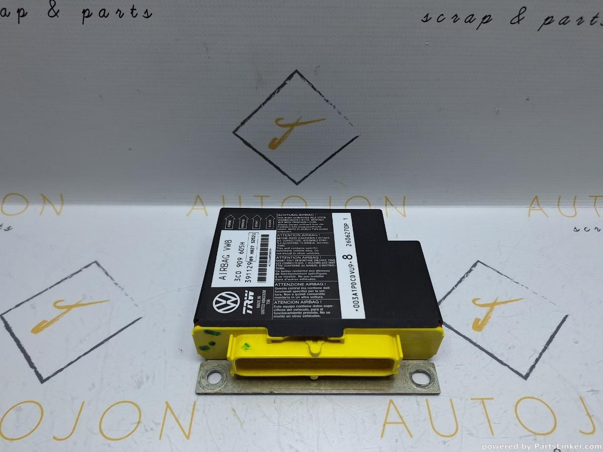 Calculator airbag SEAT LEON II (1P1) [ 2005 - 2013 ] TDI (BKC, BLS, BXE) 77KW|105HP OEM 3C0909605H