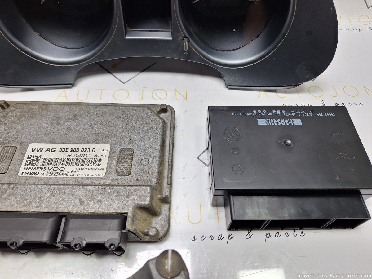 Kit pornire si butuci SEAT IBIZA IV (6L1) [ 2002 - 2009 ] 12V (BXV) 51KW|70HP 5WP40510 SIMOS 9.1 03E906023D