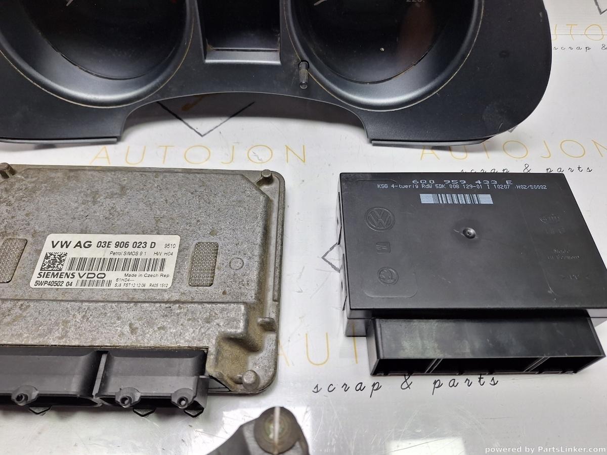 Kit pornire si butuci SEAT IBIZA IV (6L1) [ 2002 - 2009 ] 12V (BXV) 51KW|70HP 5WP40510 SIMOS 9.1 OEM 03E906023D