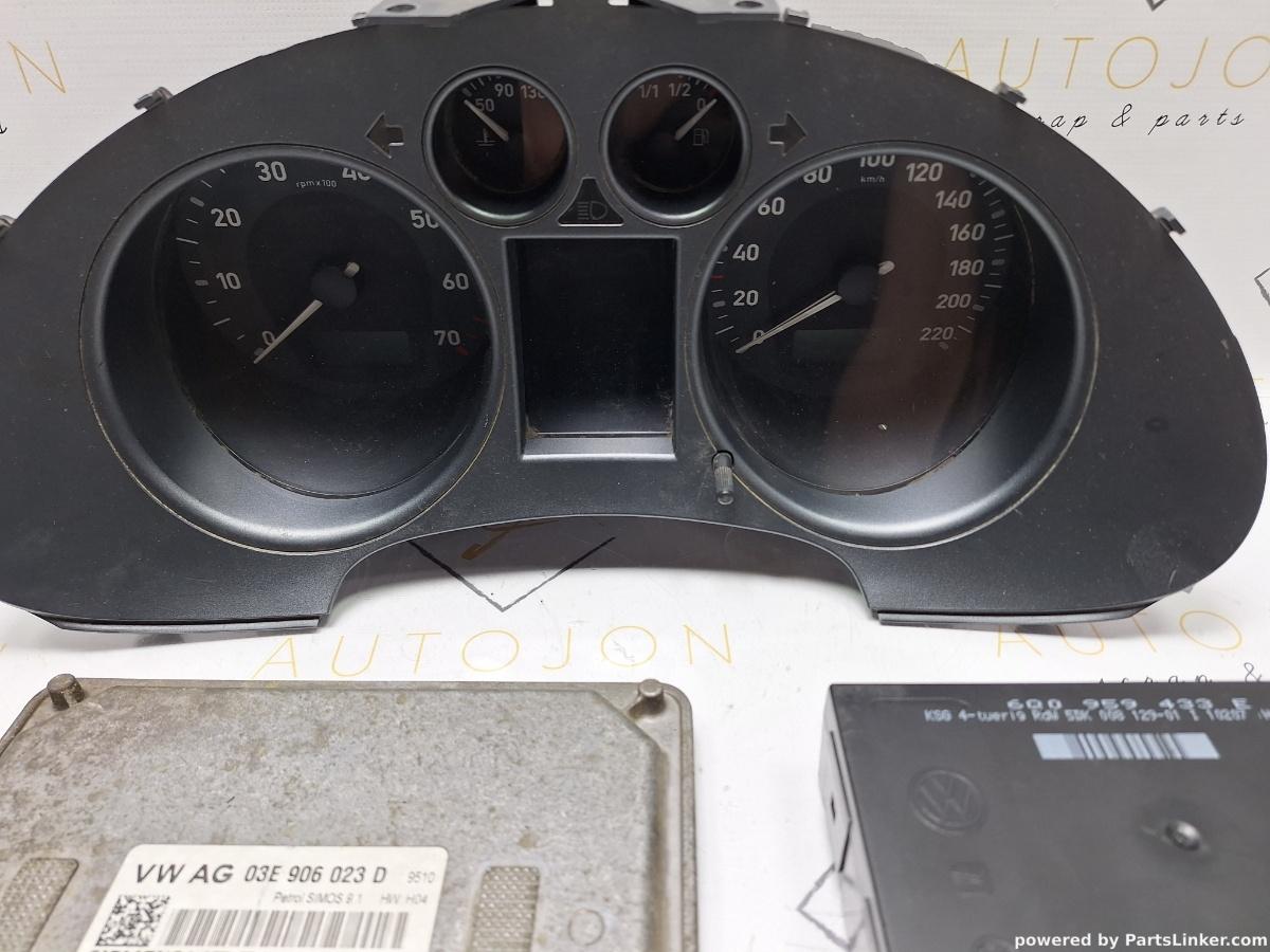 Kit pornire si butuci SEAT IBIZA IV (6L1) [ 2002 - 2009 ] 12V (BXV) 51KW|70HP 5WP40510 SIMOS 9.1 OEM 03E906023D