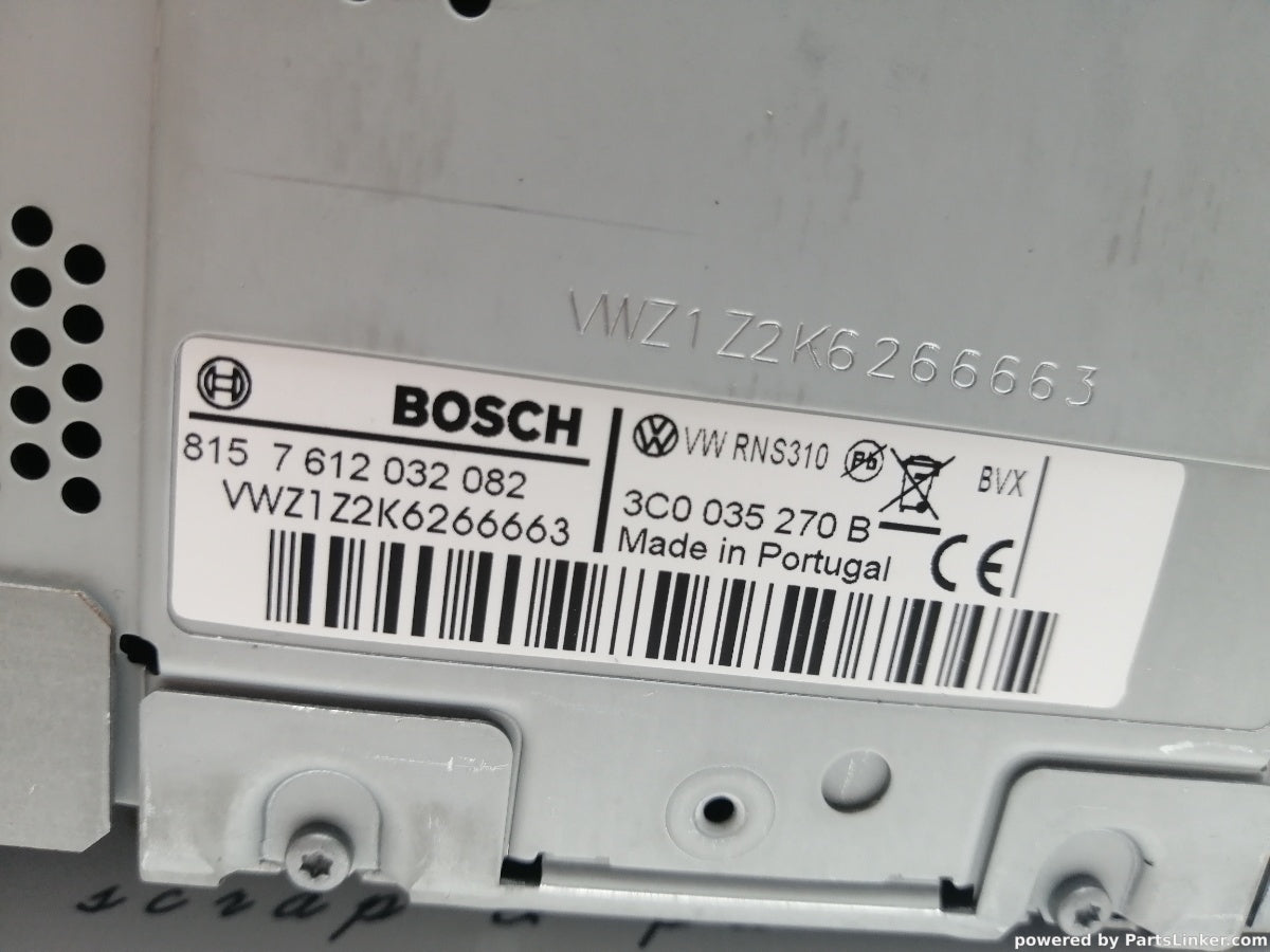 Navigatie RNS 310 VOLKSWAGEN PASSAT (365) [ 2010 - 2014 ]  3C0035270B