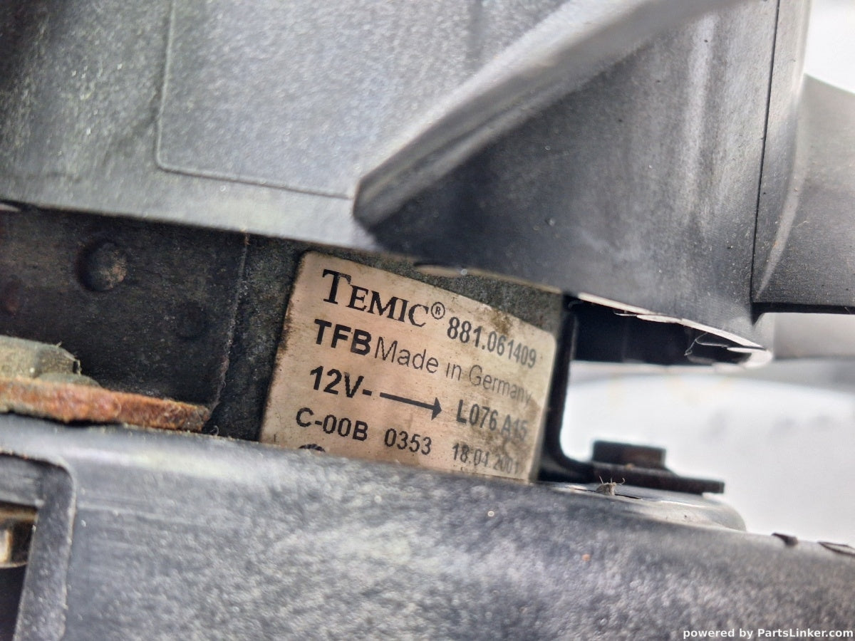 Electroventilator VOLKSWAGEN GOLF IV Variant (1J5) [ 1999 - 2006 ] TDI (ATD, AXR) 74KW|101HP TEMIC 881.061409