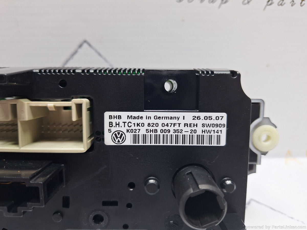 Panou comanda AC VOLKSWAGEN GOLF V (1K1) [ 2003 - 2009 ] TDI (BKC, BLS, BXE) 77KW|105HP 1K0820047FT