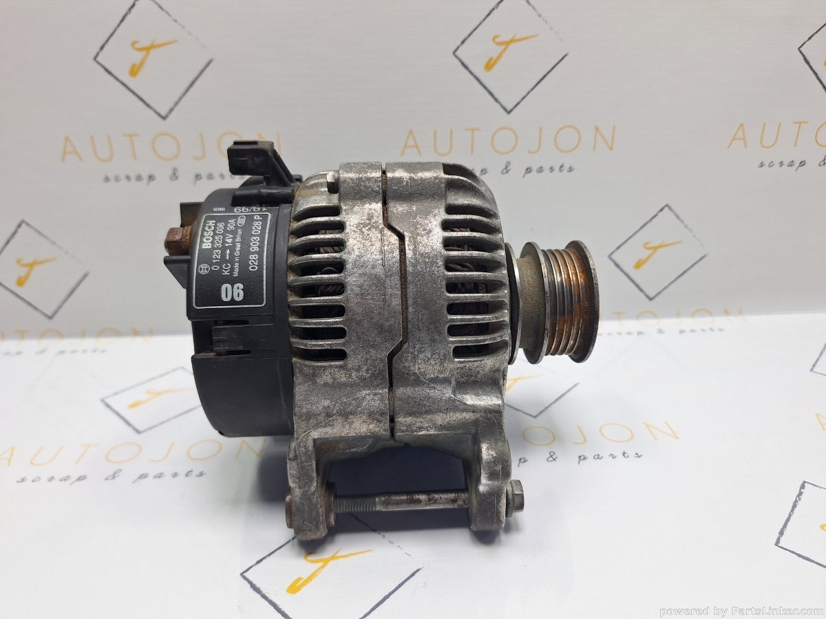 Alternator 90A VOLKSWAGEN POLO (6N1) [ 1994 - 1999 ] 60 SDI (AKU) 44KW|60HP BOSCH 0123325006 028903028P