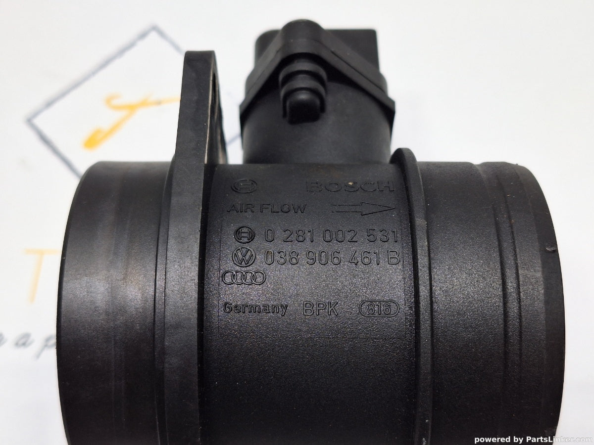 Debitmetru aer VOLKSWAGEN POLO (9N_) [ 2001 - 2012 ] TDI (AMF, BAY) 55KW|75HP BOSCH 0281002531 038906461B