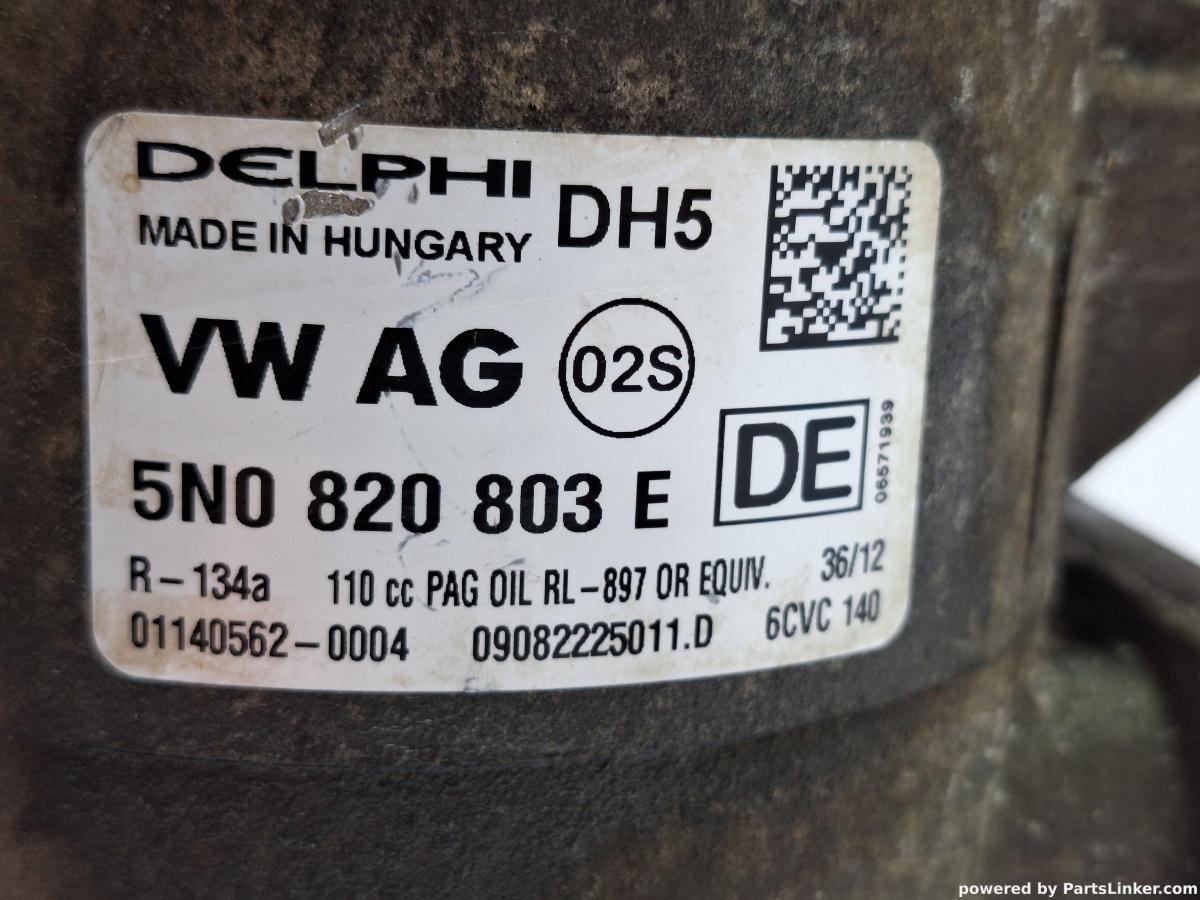Compresor AC VOLKSWAGEN PASSAT (365) [ 2010 - 2014 ] 1.6 TDi BlueMotion (CAYC) 77KW|105HP Delphi 09082225011D OEM 5N0820803E