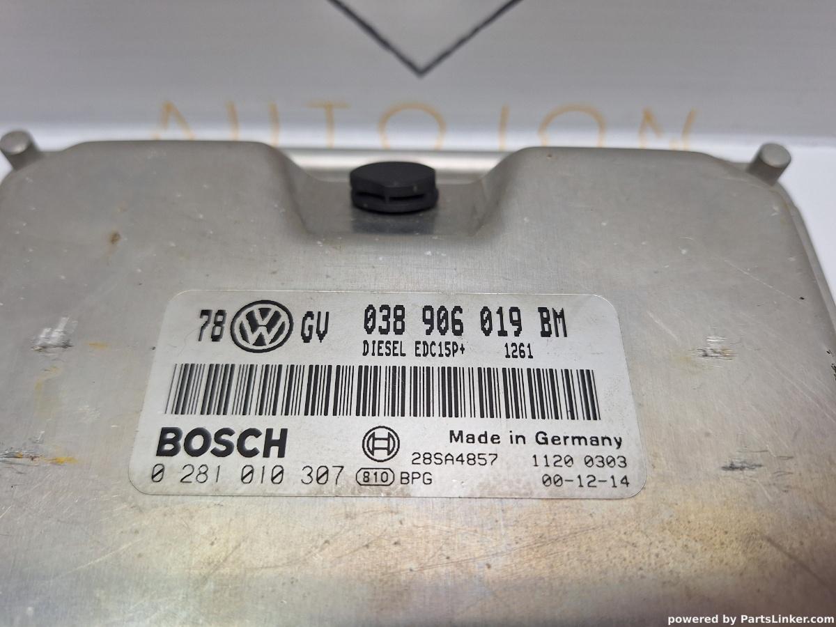 Calculator ECU motor VOLKSWAGEN PASSAT Variant (3B6) [ 2000 - 2005 ] TDI (AVB) 74KW|101HP BOSCH 0281010307 OEM 038906019BM