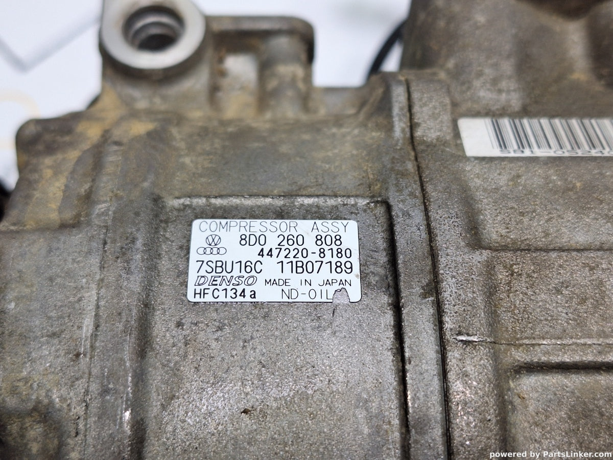 Compresor AC VOLKSWAGEN PASSAT Variant (3B6) [ 2000 - 2005 ] TDI (AVB) 74KW|101HP Denso 447220-8180 8D0260808