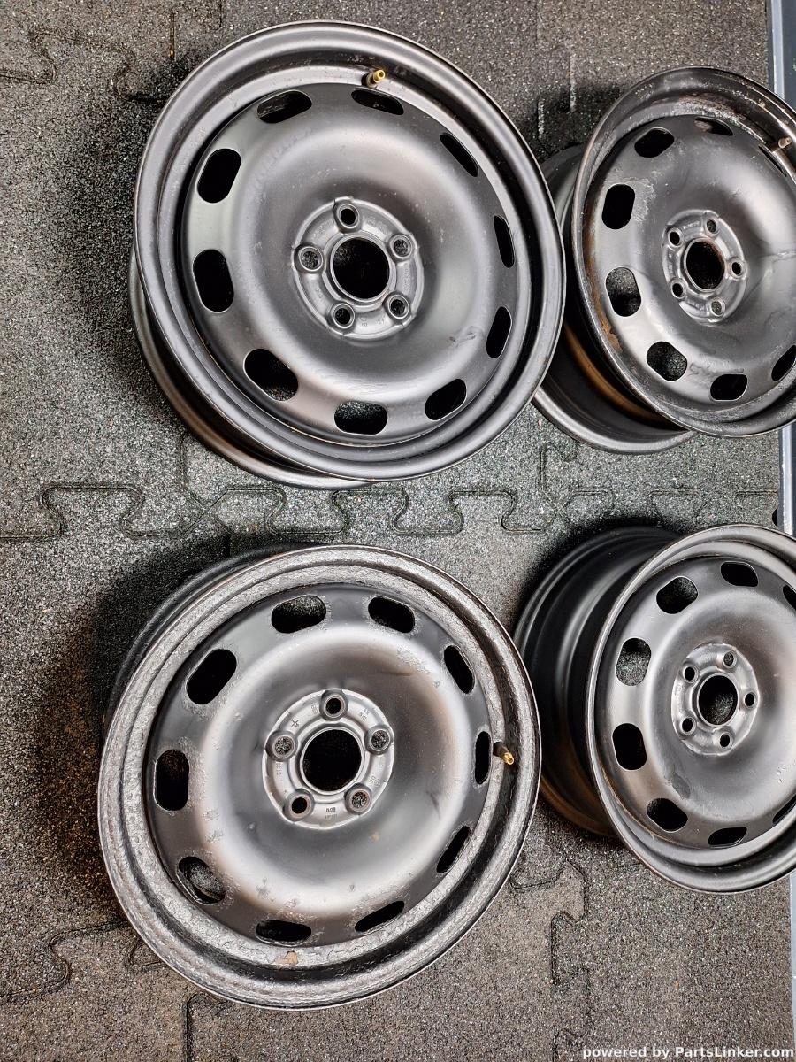 Jante de otel pe 15 5x100 VOLKSWAGEN GOLF IV (1J1) [ 1997 - 2007 ] 6Jx15H2 ET38 OEM 1J0601027H