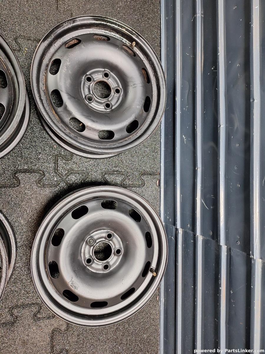 Jante de otel pe 15 5x100 VOLKSWAGEN GOLF IV (1J1) [ 1997 - 2007 ] 6Jx15H2 ET38 OEM 1J0601027H