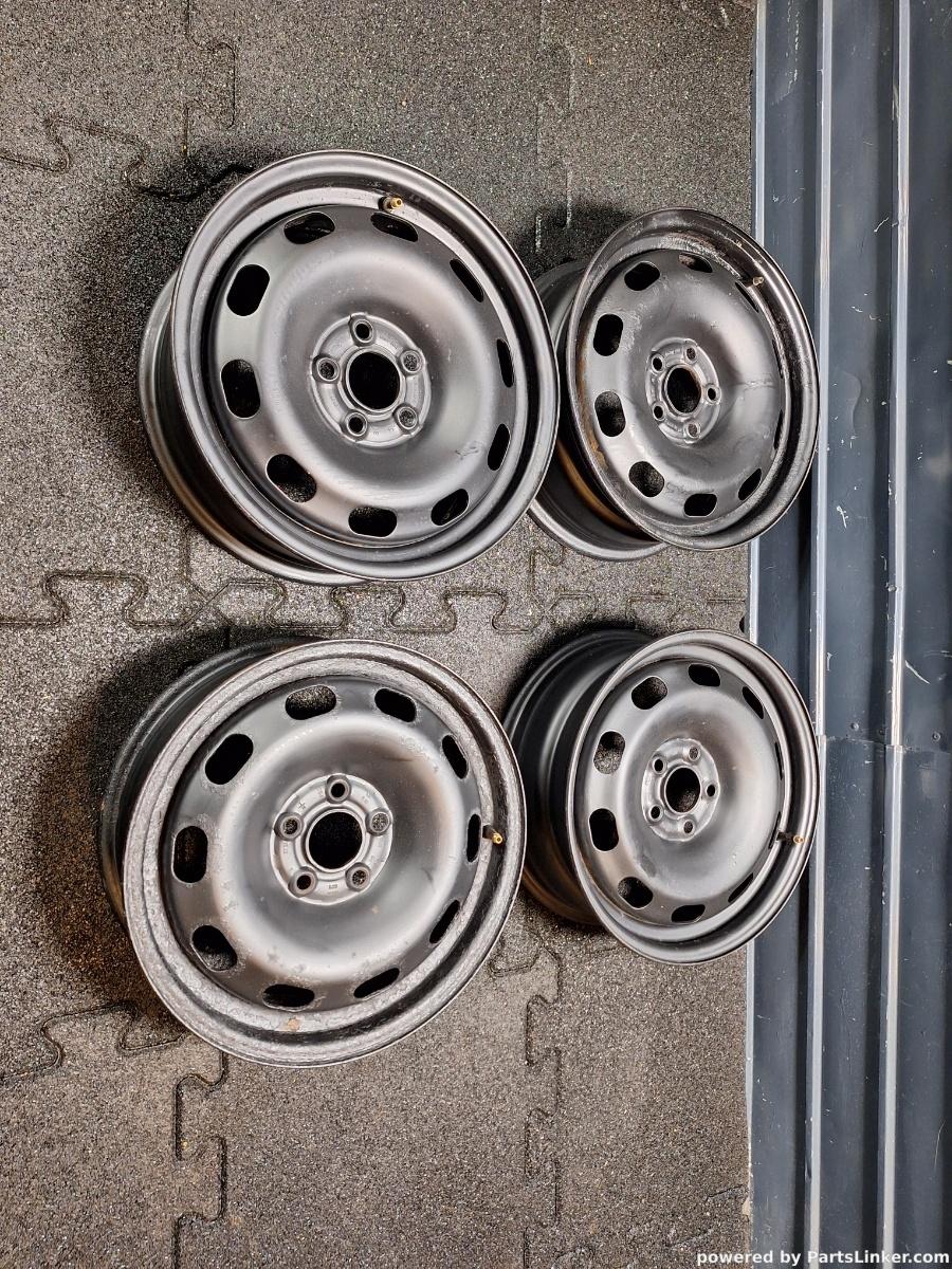 Jante de otel pe 15 5x100 VOLKSWAGEN GOLF IV (1J1) [ 1997 - 2007 ] 6Jx15H2 ET38 OEM 1J0601027H