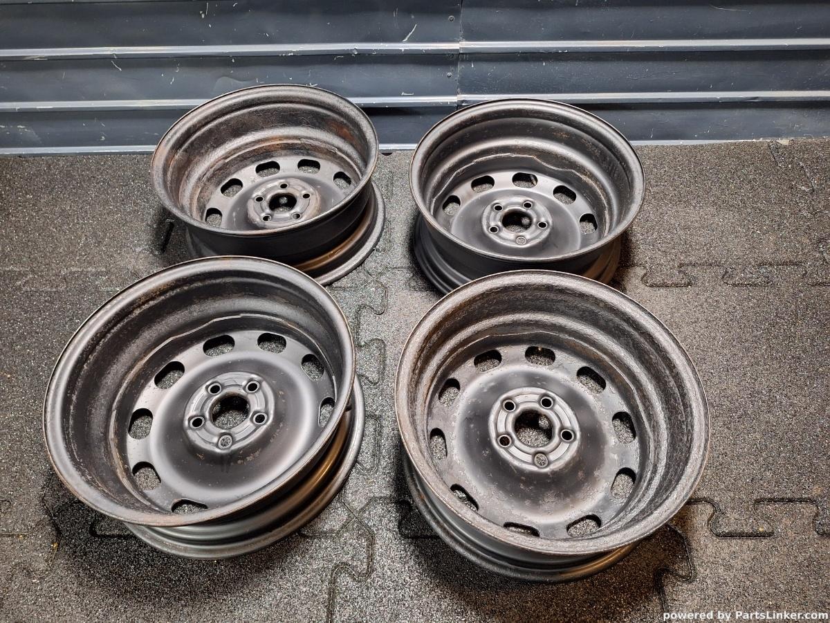 Jante de otel pe 15 5x100 VOLKSWAGEN GOLF IV (1J1) [ 1997 - 2007 ] 6Jx15H2 ET38 OEM 1J0601027H