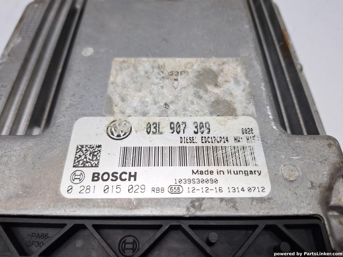 Calculator ECU motor VOLKSWAGEN PASSAT Variant (3C5) [ 2005 - 2011 ] TDI (CBDC) 81KW|110HP BOSCH 0281015029 OEM 03L907309