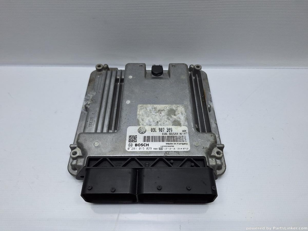 Calculator ECU motor VOLKSWAGEN PASSAT Variant (3C5) [ 2005 - 2011 ] TDI (CBDC) 81KW|110HP BOSCH 0281015029 OEM 03L907309