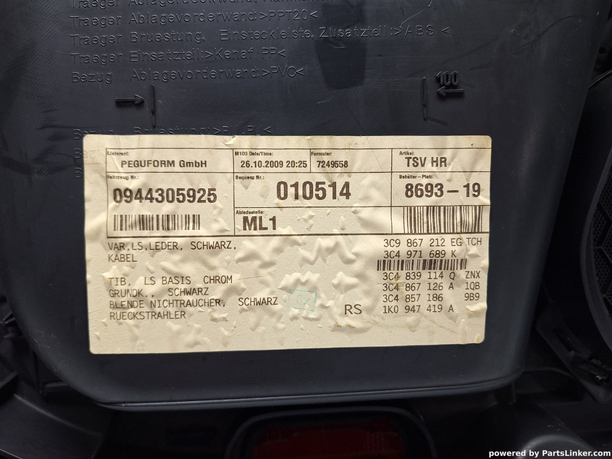 Panou usa dreapta spate VOLKSWAGEN PASSAT Variant (3C5) [ 2005 - 2011 ] TDI (CBDC) 81KW|110HP 3C9867212EG