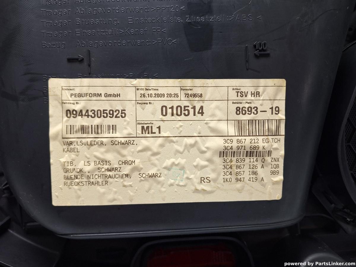 Panou usa dreapta spate VOLKSWAGEN PASSAT Variant (3C5) [ 2005 - 2011 ] TDI (CBDC) 81KW|110HP OEM 3C9867212EG