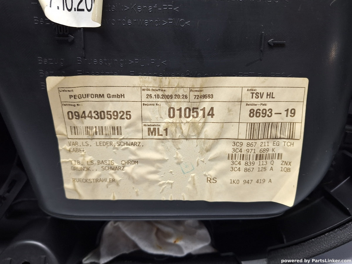 Panou usa stanga spate VOLKSWAGEN PASSAT Variant (3C5) [ 2005 - 2011 ] TDI (CBDC) 81KW|110HP 3C9867211EG