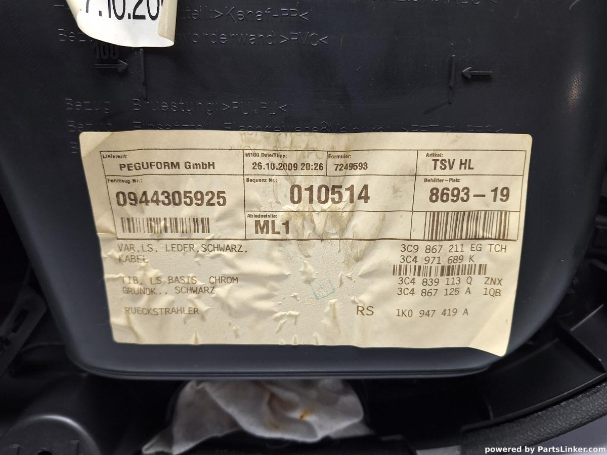 Panou usa stanga spate VOLKSWAGEN PASSAT Variant (3C5) [ 2005 - 2011 ] TDI (CBDC) 81KW|110HP OEM 3C9867211EG