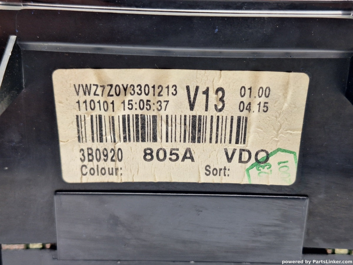 Ceasuri de bord VOLKSWAGEN PASSAT Variant (3B6) [ 2000 - 2005 ] TDI (AVB) 74KW|101HP 3B0920805A