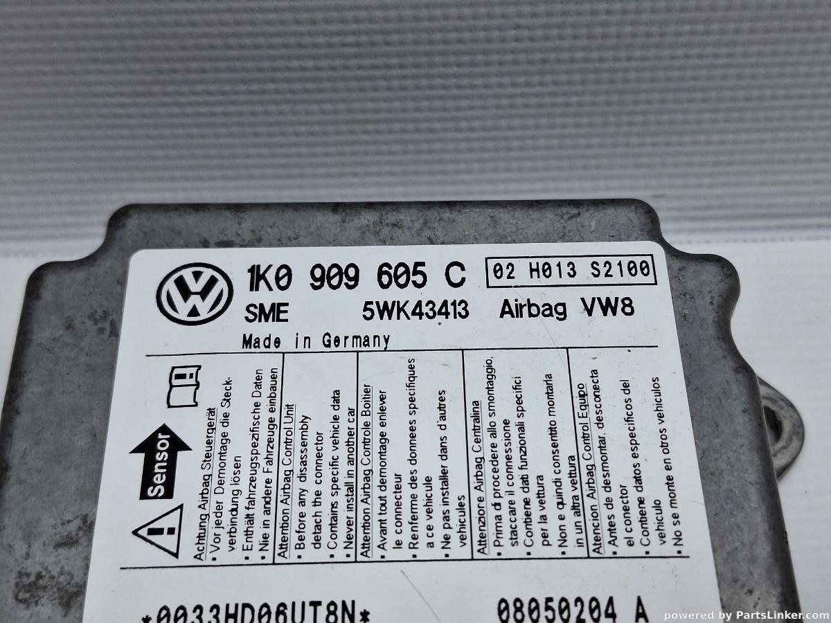 Calculator airbag VOLKSWAGEN GOLF V (1K1) [ 2003 - 2009 ] TDI 16V (BKD) 103KW|140HP OEM 1K0909605C