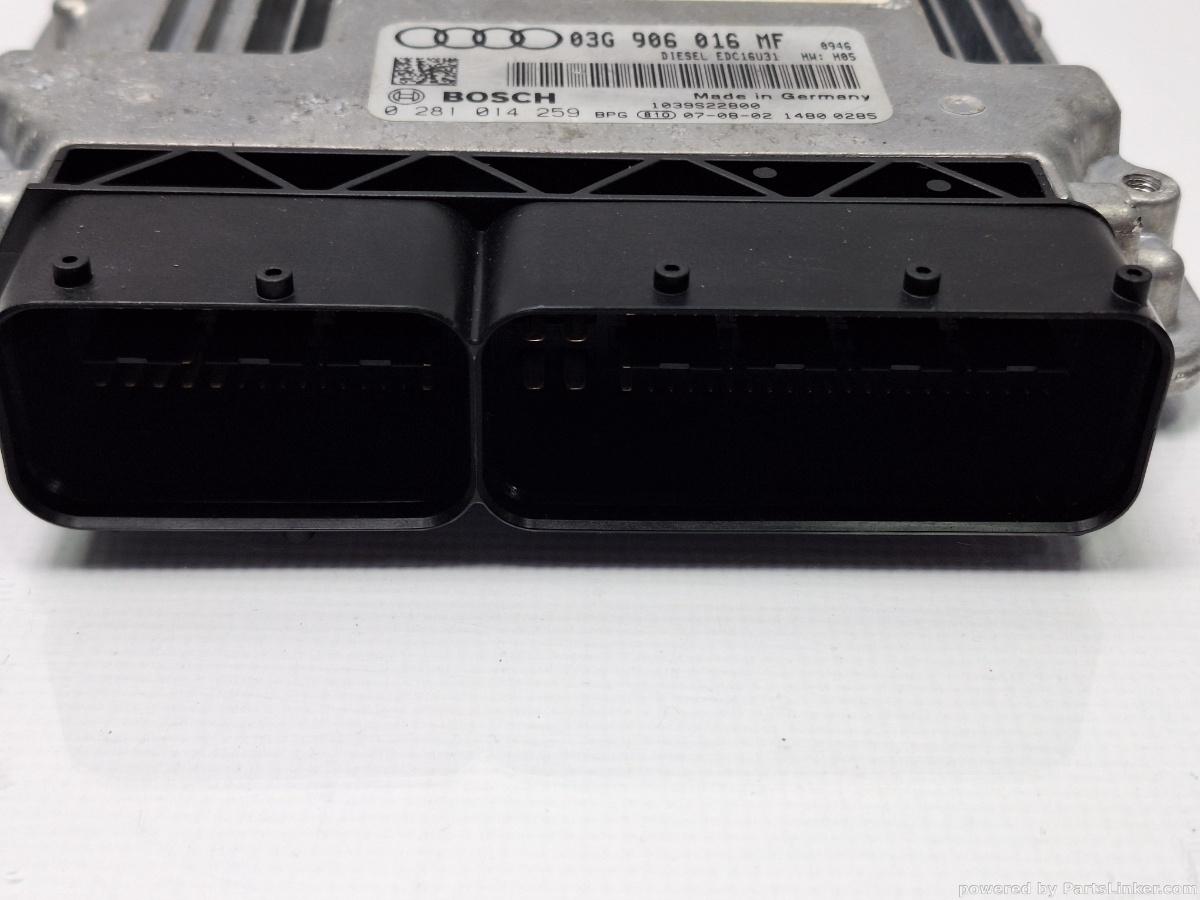 Calculator ECU motor AUDI A6 III Avant (4F5, C6) [ 2005 - 2011 ] TDI (BLB, BRE) 103KW|140HP BOSCH 0281014259 OEM 03G906016MF